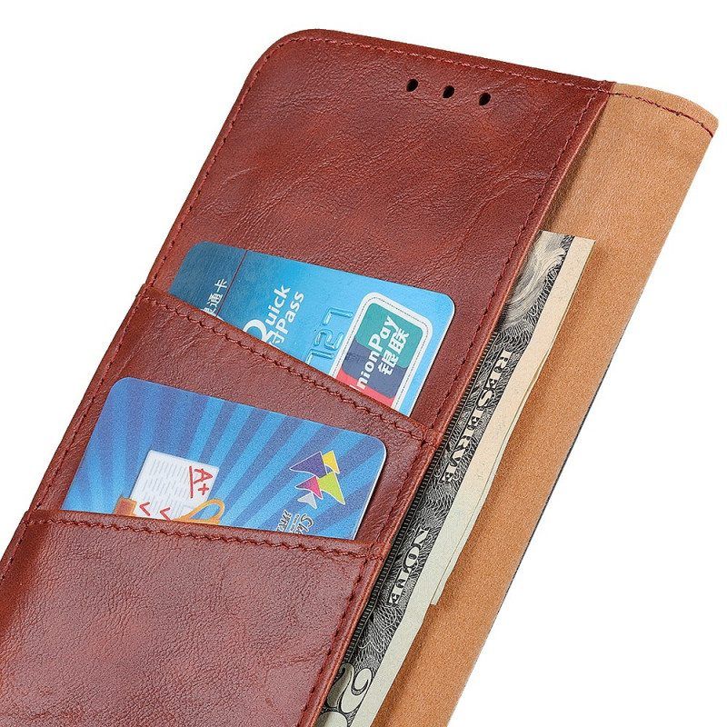 Folio-hoesje voor Samsung Galaxy S22 Plus 5G Split Lederen Omkeerbare Sluiting