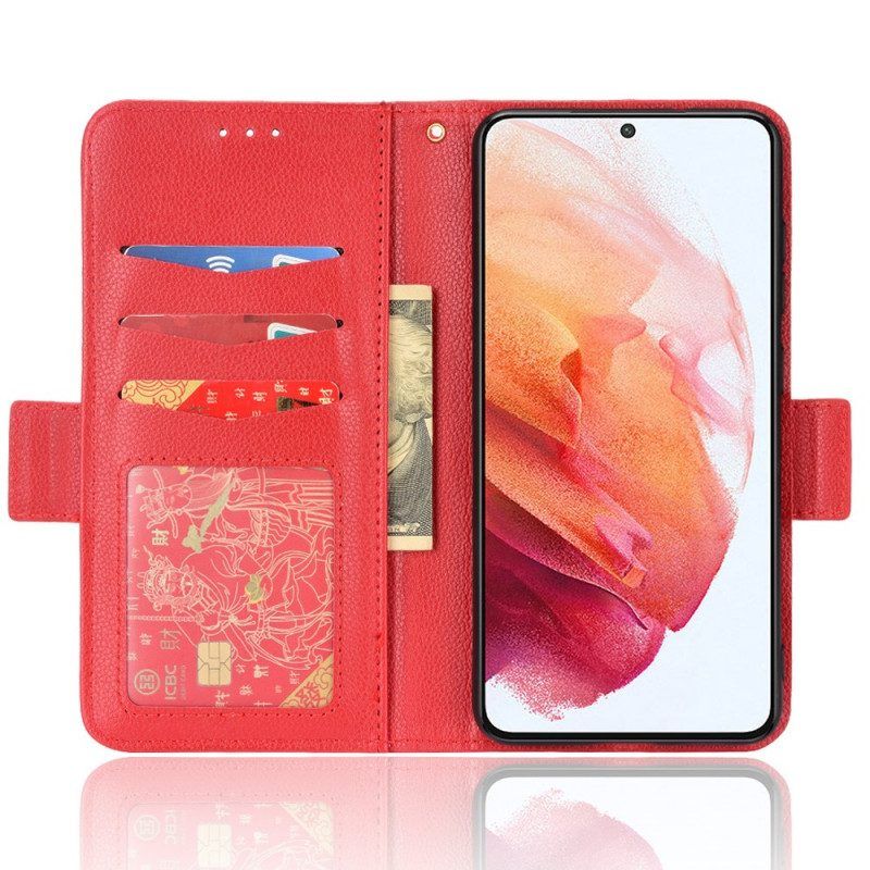 Folio-hoesje voor Samsung Galaxy S22 Plus 5G Stijl Lederen Litchi-ontwerp