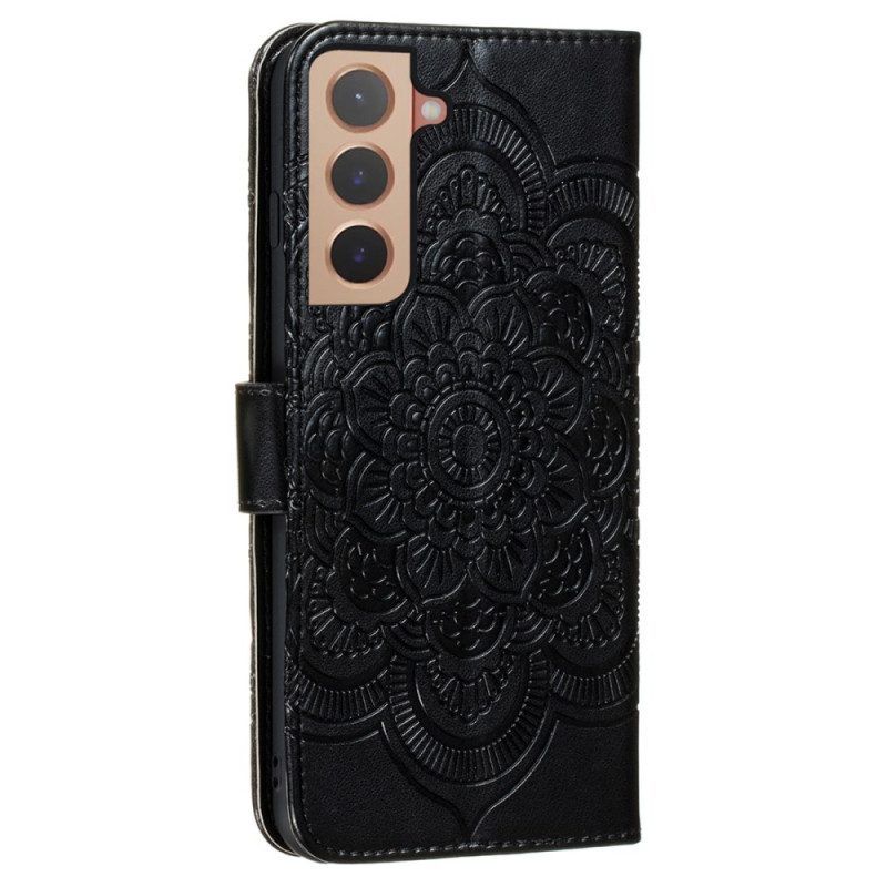 Folio-hoesje voor Samsung Galaxy S22 Plus 5G Volledige Mandala