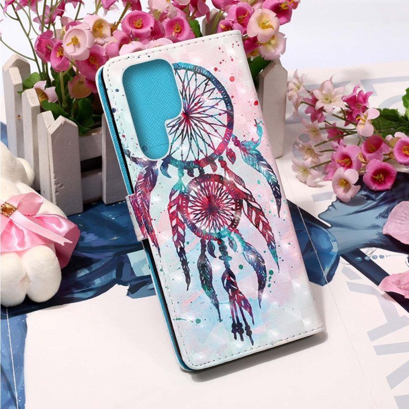 Folio-hoesje voor Samsung Galaxy S22 Ultra 5G Aquarel Dromenvanger