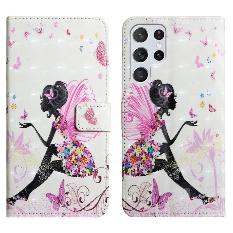 Folio-hoesje voor Samsung Galaxy S22 Ultra 5G Magische Fee