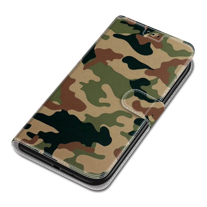 Folio-hoesje voor Samsung Galaxy S22 Ultra 5G Militaire Camouflage