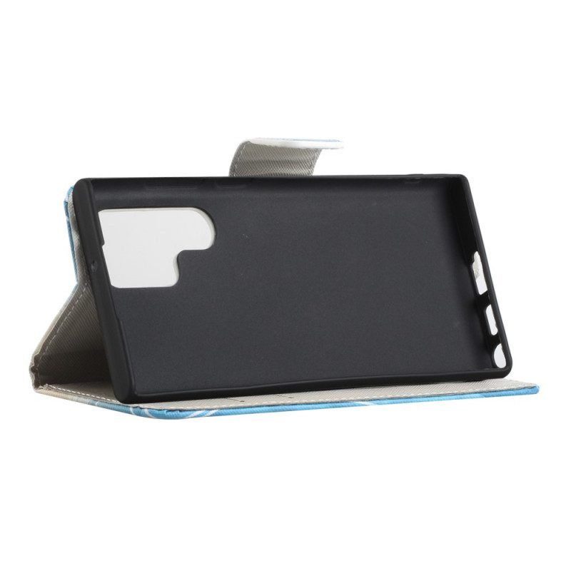 Folio-hoesje voor Samsung Galaxy S22 Ultra 5G Soevereine Vlinders