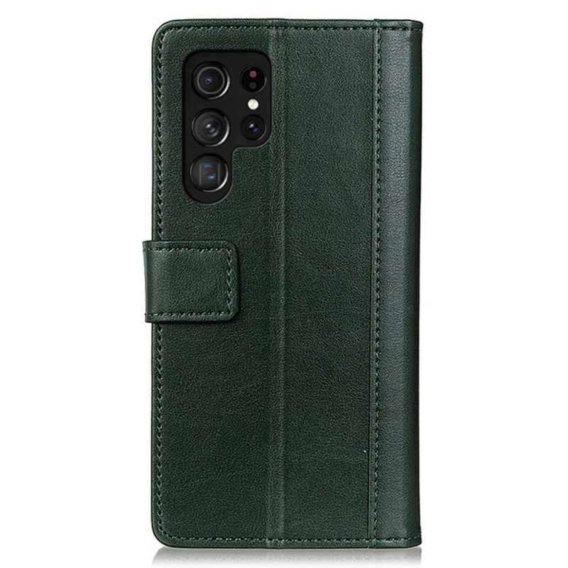 Folio-hoesje voor Samsung Galaxy S22 Ultra 5G Stijl Leer Elegantie