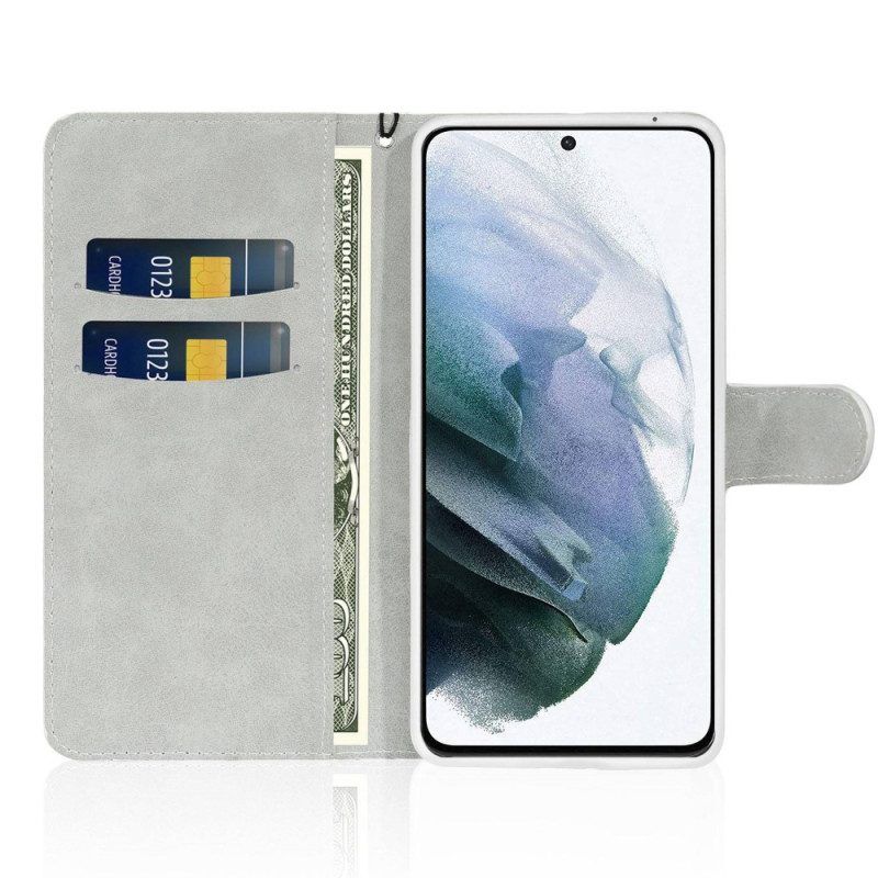 Folio-hoesje voor Samsung Galaxy S23 5G Met Ketting Pailletten Met Bandjes