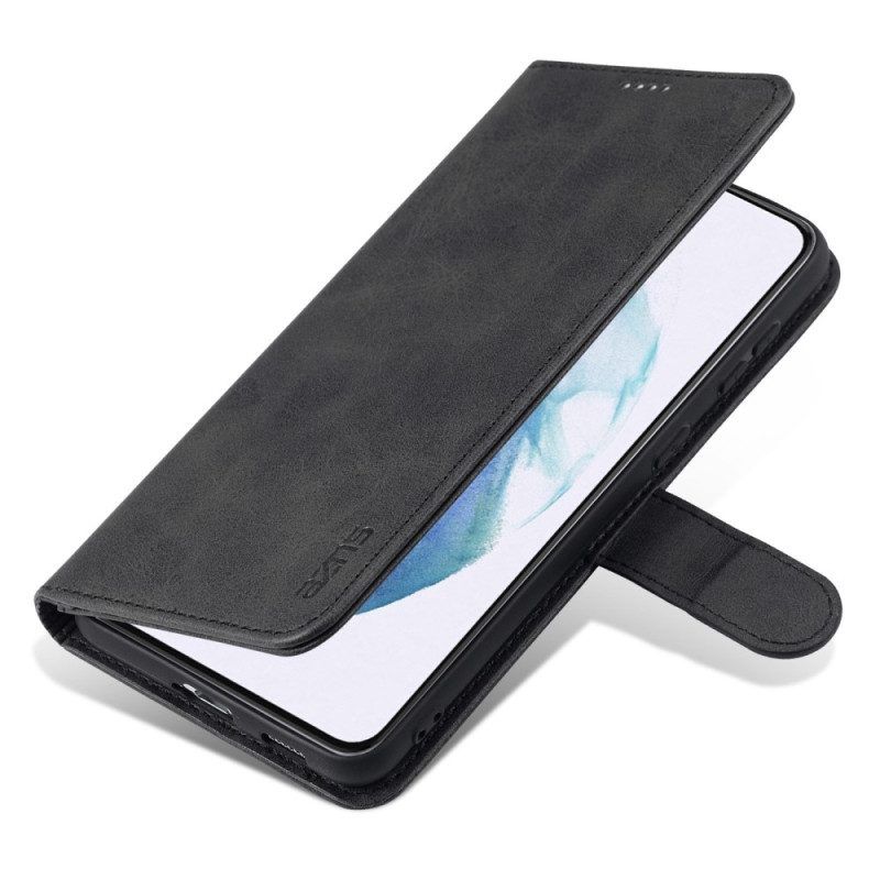 Folio-hoesje voor Samsung Galaxy S23 Plus 5G Azns Ledereffect