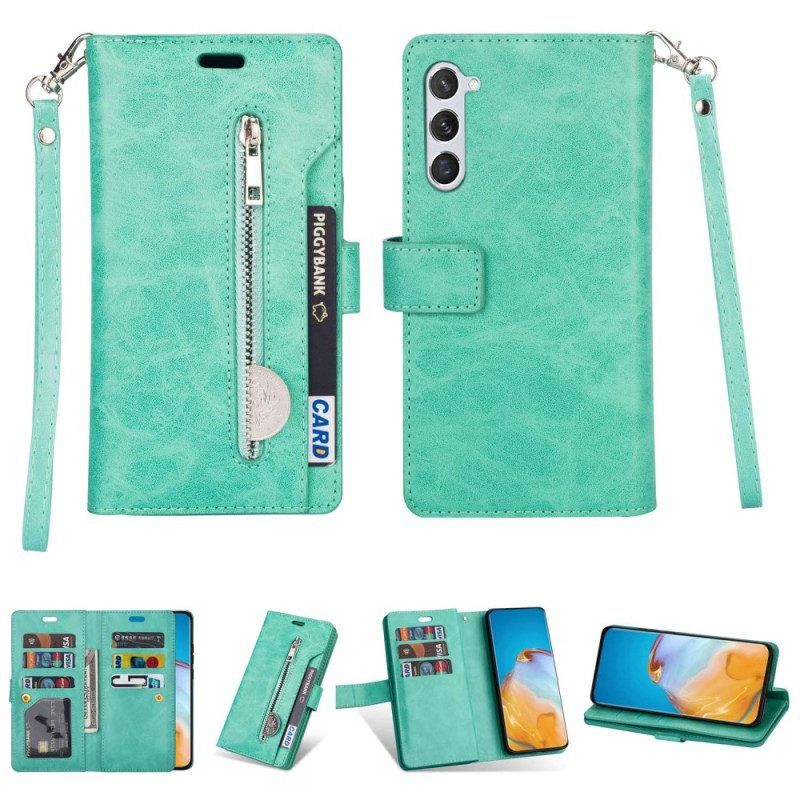 Folio-hoesje voor Samsung Galaxy S23 Plus 5G Met Ketting Lanyard Portemonnee