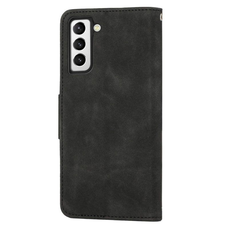 Folio-hoesje voor Samsung Galaxy S23 Plus 5G Vintage Lederen Stijl