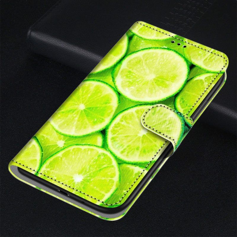 Folio-hoesje voor Samsung Galaxy S23 Ultra 5G Limoenen