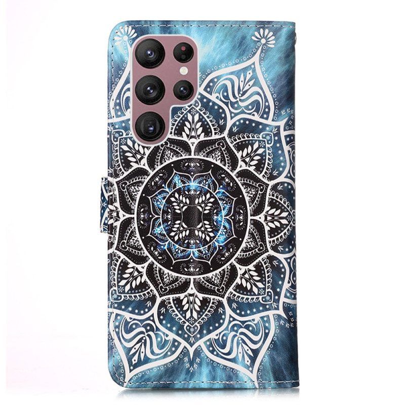 Folio-hoesje voor Samsung Galaxy S23 Ultra 5G Mandala In De Lucht