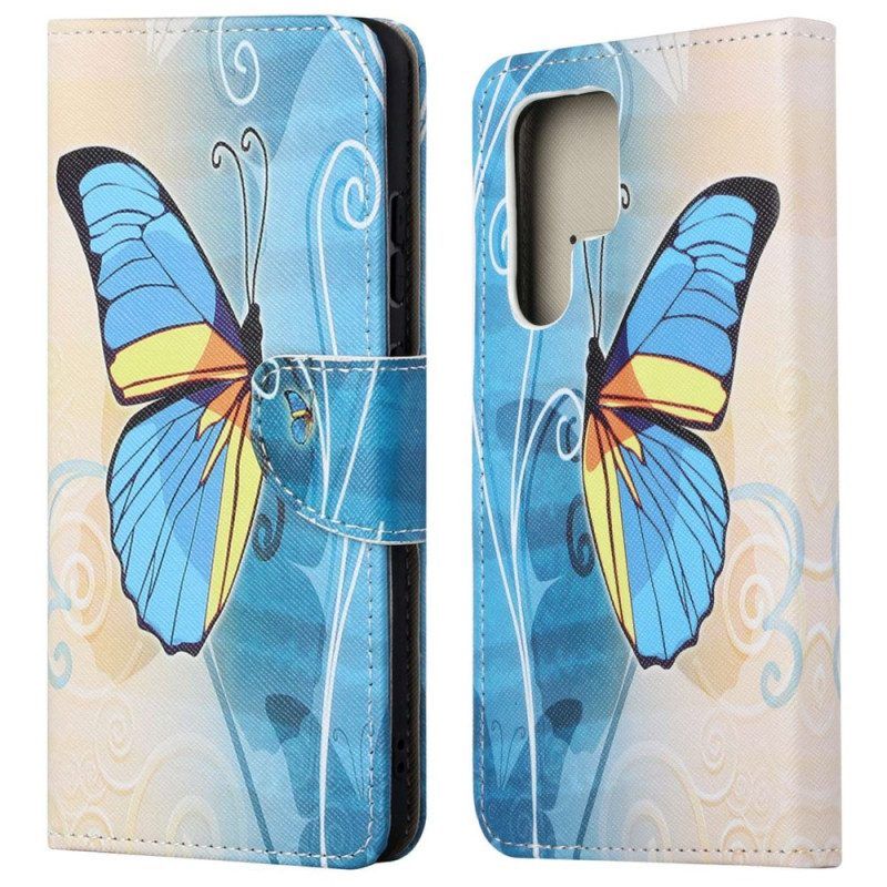 Folio-hoesje voor Samsung Galaxy S23 Ultra 5G Sublieme Vlinders