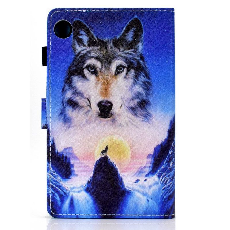 Folio-hoesje voor Samsung Galaxy Tab A8 (2021) Berg Wolf