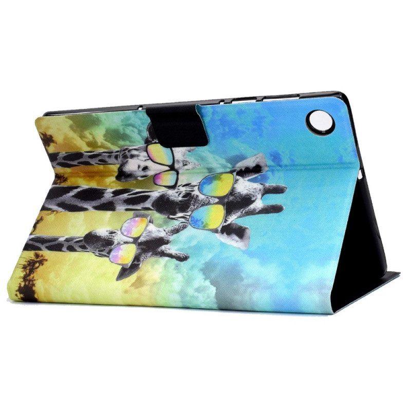 Folio-hoesje voor Samsung Galaxy Tab A8 (2021) Funky Giraffen