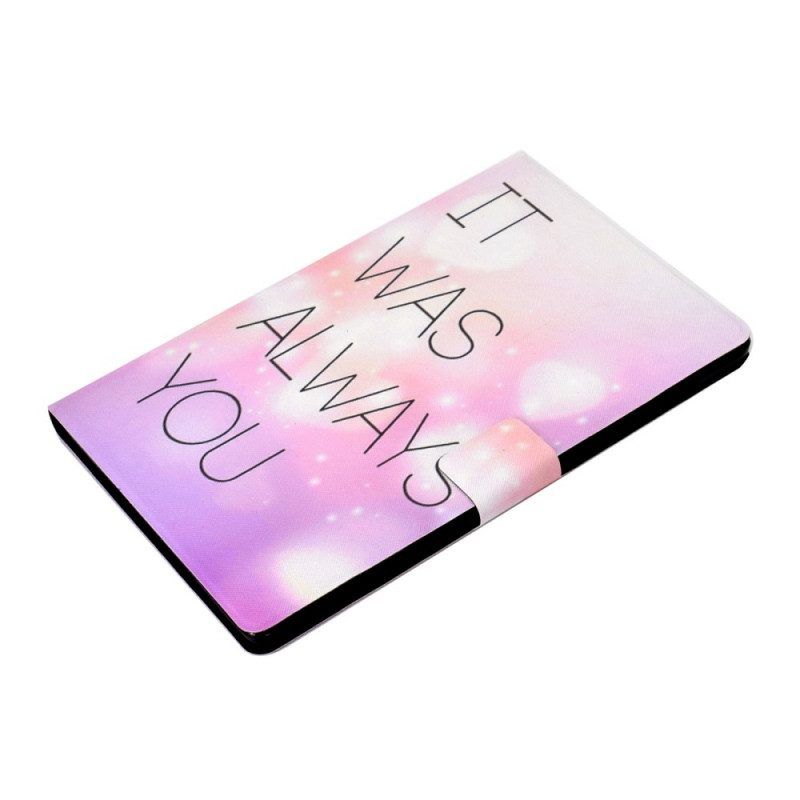 Folio-hoesje voor Samsung Galaxy Tab A8 (2021) Het Was Altijd Jij