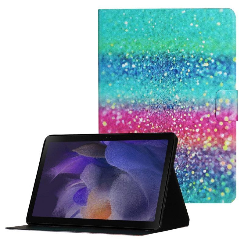 Folio-hoesje voor Samsung Galaxy Tab A8 (2021) Pailletten Element