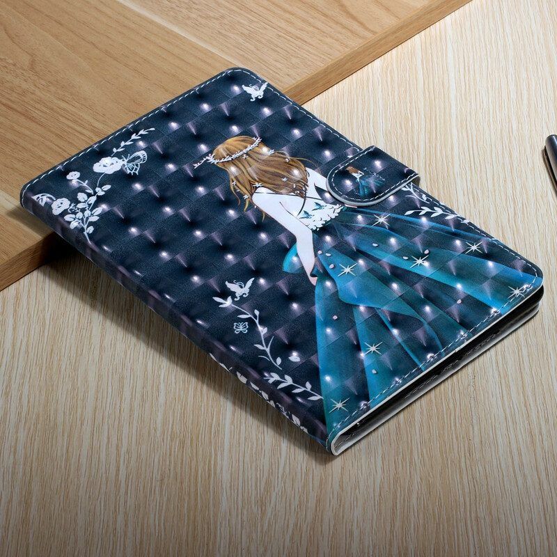 Folio-hoesje voor Samsung Galaxy Tab S8 Plus / Tab S7 Plus Jonge Dame