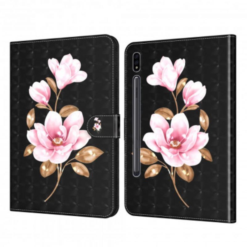 Folio-hoesje voor Samsung Galaxy Tab S8 / Tab S7 Faux Lederen Boom Bloemen