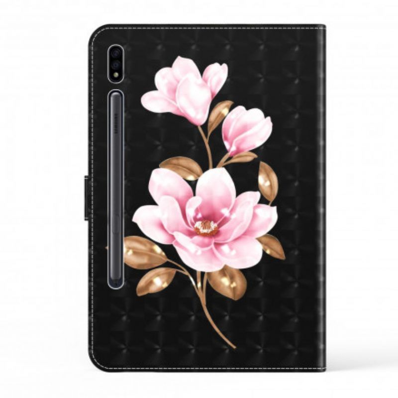 Folio-hoesje voor Samsung Galaxy Tab S8 / Tab S7 Faux Lederen Boom Bloemen