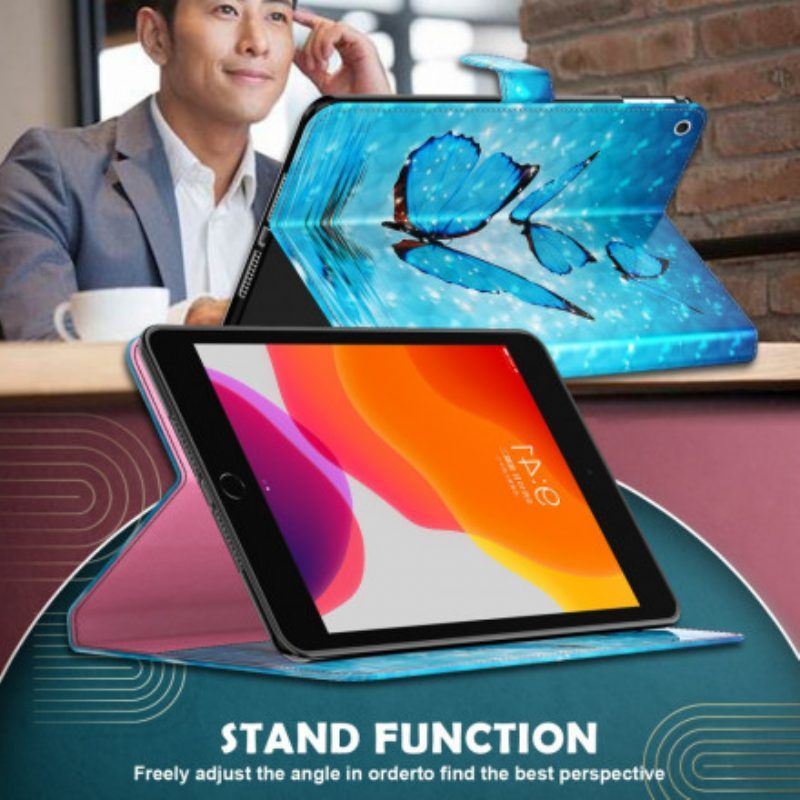 Folio-hoesje voor Samsung Galaxy Tab S8 / Tab S7 Faux Lederen Vlinders