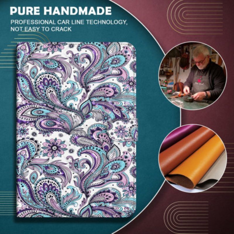 Folio-hoesje voor Samsung Galaxy Tab S8 / Tab S7 Kunstleer Paisley-patroon