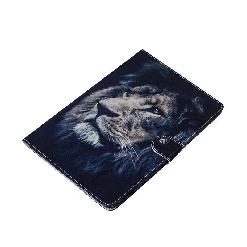 Folio-hoesje voor Samsung Galaxy Tab S8 / Tab S7 Leeuwen Hoofd