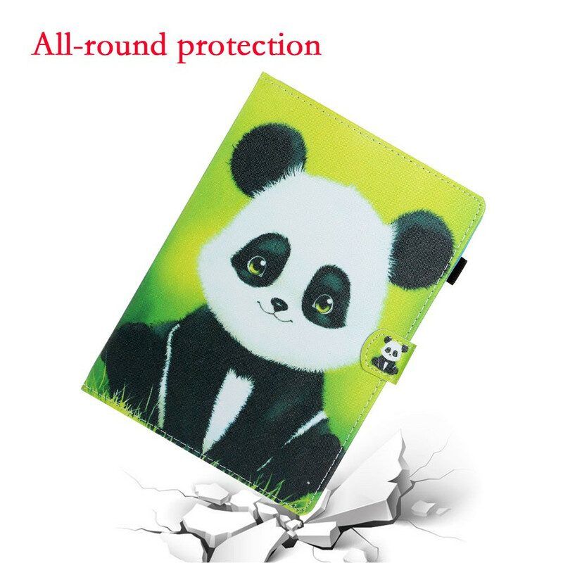 Folio-hoesje voor Samsung Galaxy Tab S8 / Tab S7 Leuke Panda