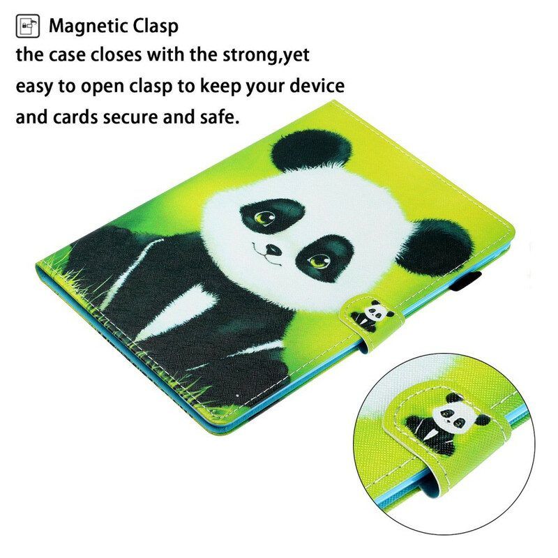 Folio-hoesje voor Samsung Galaxy Tab S8 / Tab S7 Leuke Panda