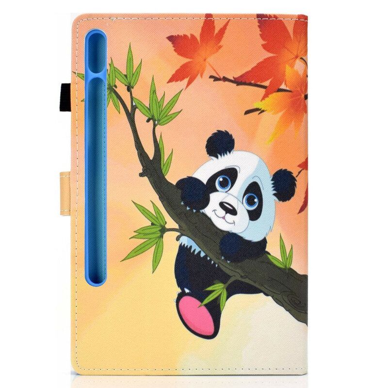 Folio-hoesje voor Samsung Galaxy Tab S8 / Tab S7 Leuke Panda