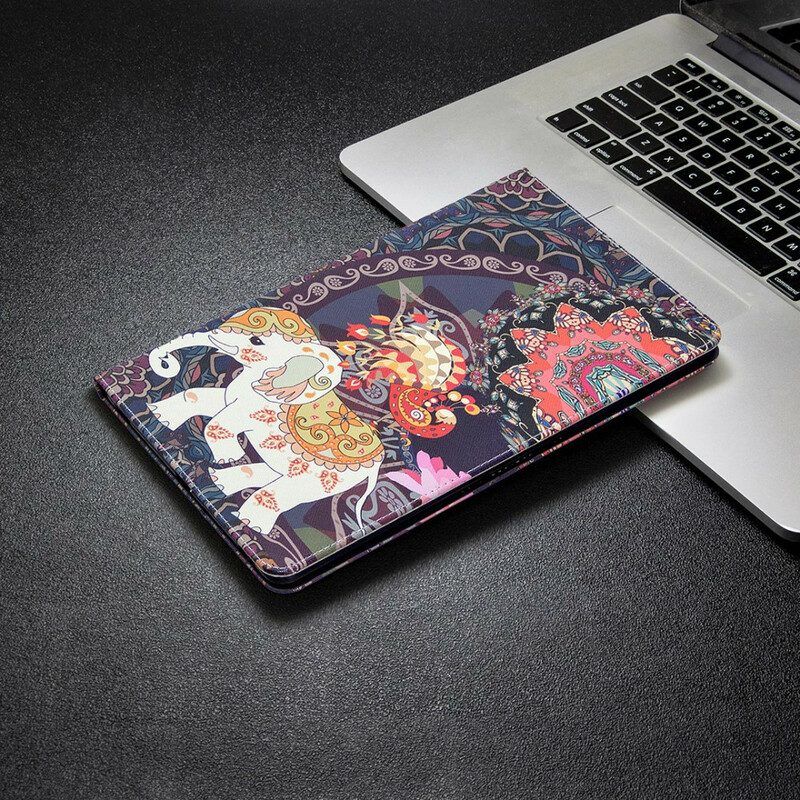 Folio-hoesje voor Samsung Galaxy Tab S8 / Tab S7 Olifant Print Patroon