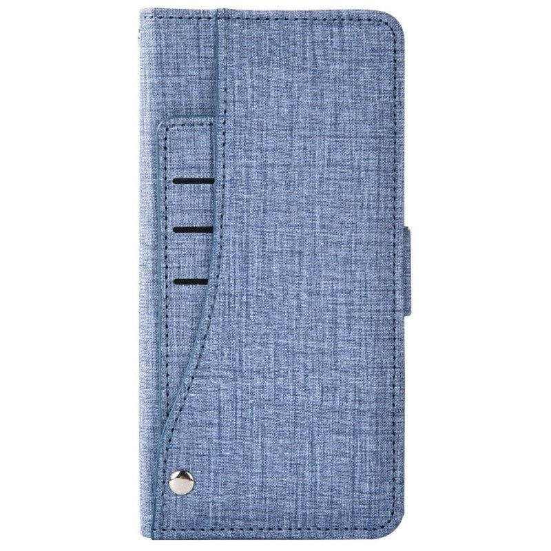 Folio-hoesje voor Sony Xperia 1 IV Jeans Met Roterende Kaarthouder