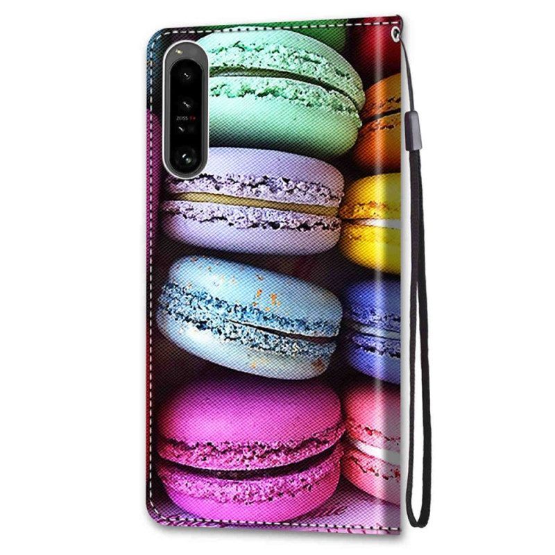 Folio-hoesje voor Sony Xperia 1 IV Macarons