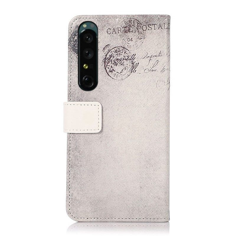 Folio-hoesje voor Sony Xperia 1 IV Reiziger Kat