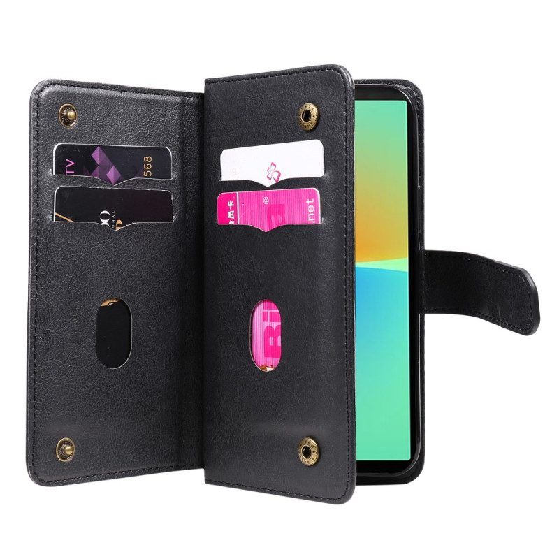 Folio-hoesje voor Sony Xperia 10 IV 10 Kaarthouders