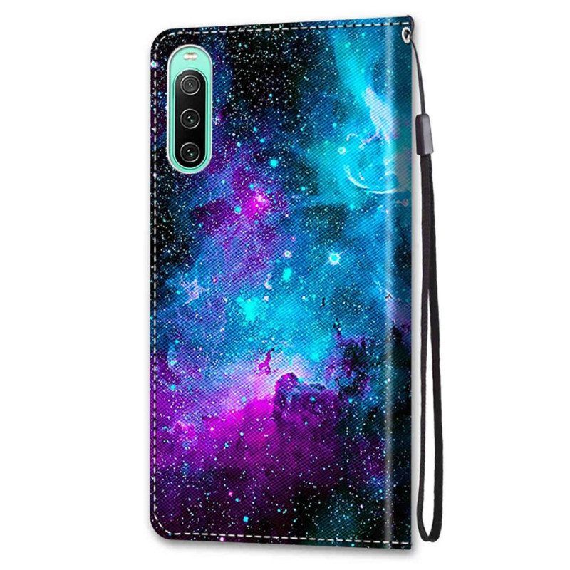 Folio-hoesje voor Sony Xperia 10 IV Kosmische Hemel