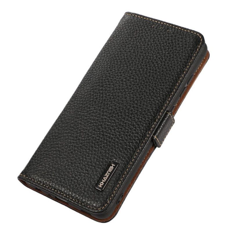 Folio-hoesje voor Sony Xperia 10 IV Lychee Leer Khazneh Rfid