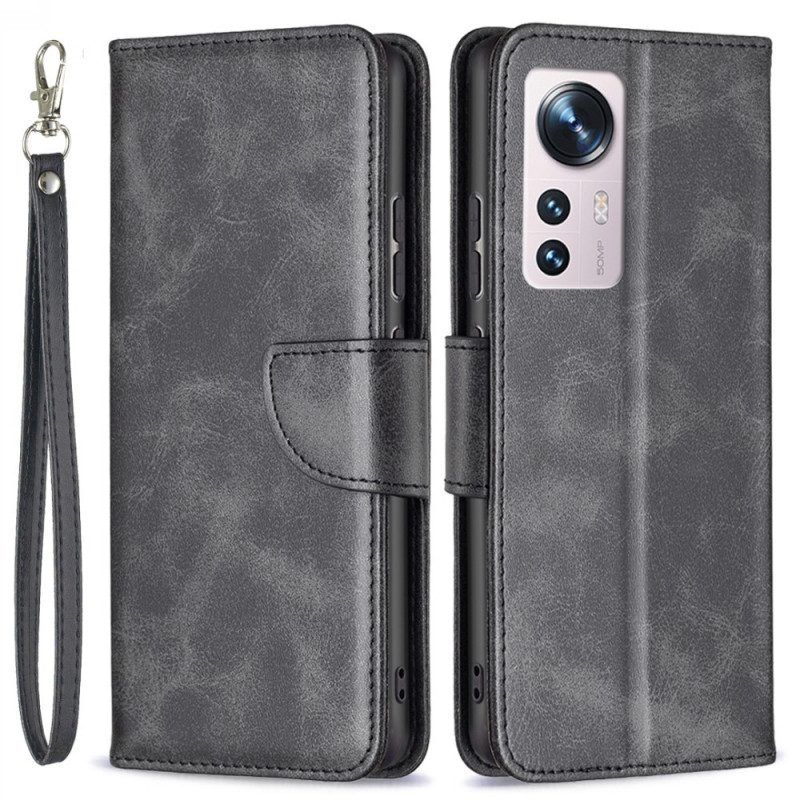 Folio-hoesje voor Xiaomi 12 / 12X Flip Case Gladde Flap Schuin