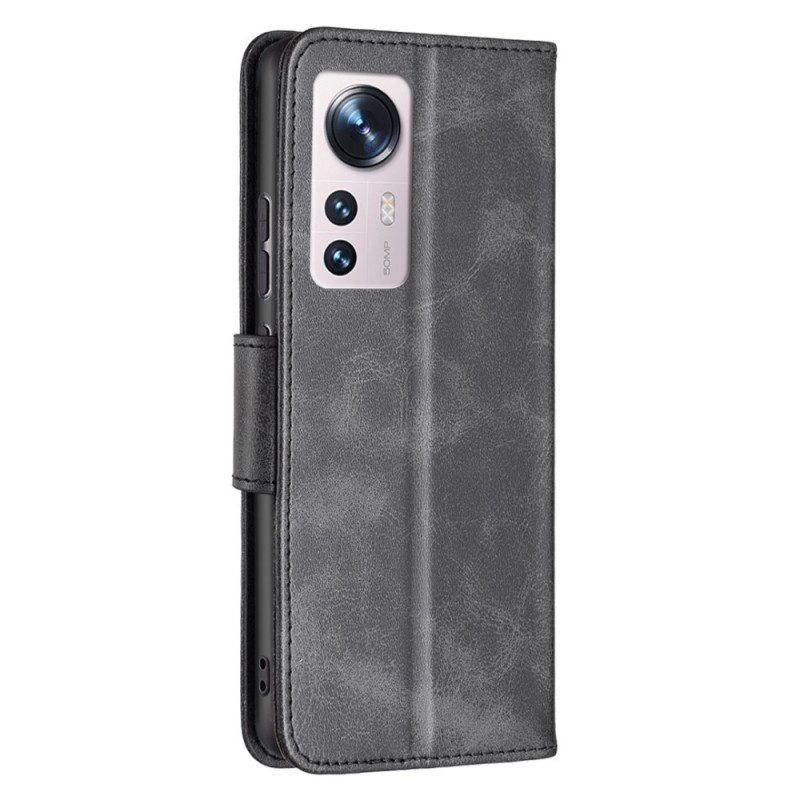 Folio-hoesje voor Xiaomi 12 / 12X Flip Case Gladde Flap Schuin