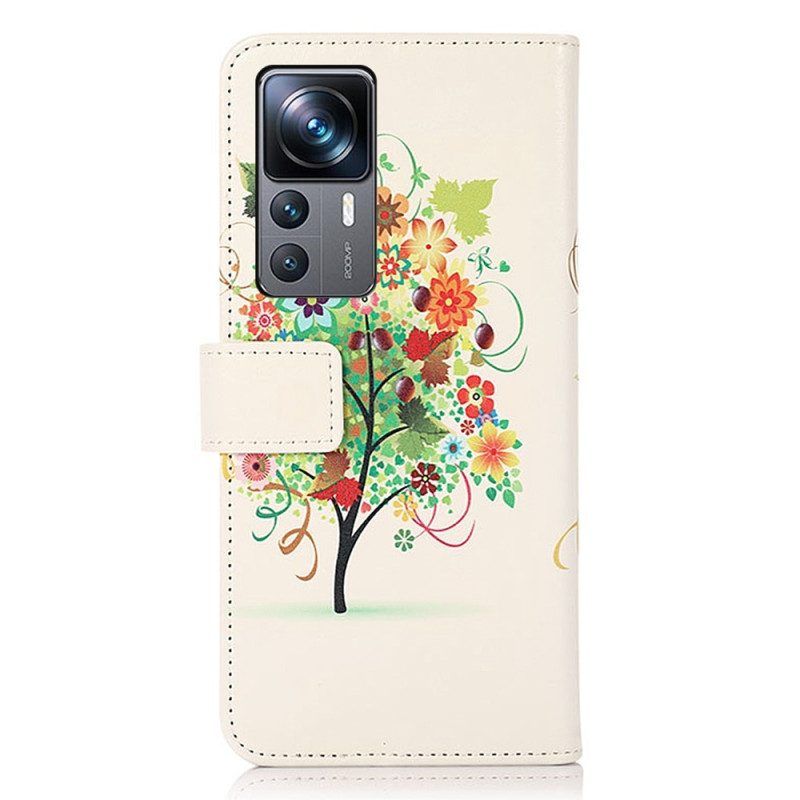 Folio-hoesje voor Xiaomi 12T / 12T Pro Bloeiende Boom