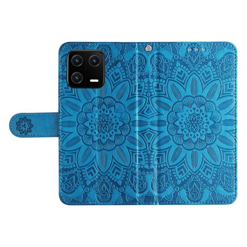 Folio-hoesje voor Xiaomi 13 Mandala Zon Met Lanyard