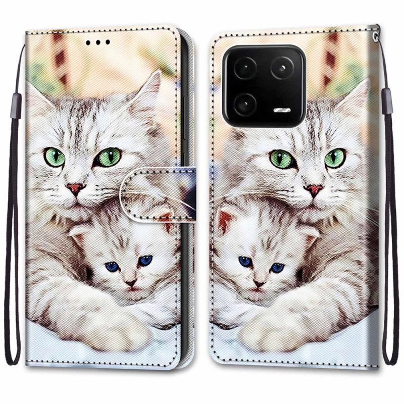 Folio-hoesje voor Xiaomi 13 Pro Katten Familie