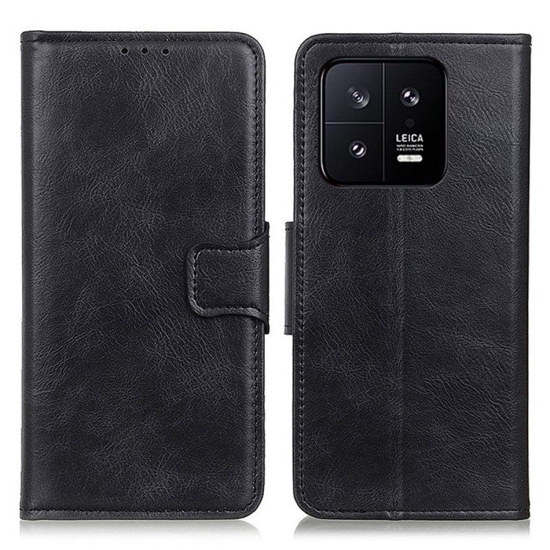 Folio-hoesje voor Xiaomi 13 Pro Stijl Lederen Gesp Omkeerbaar