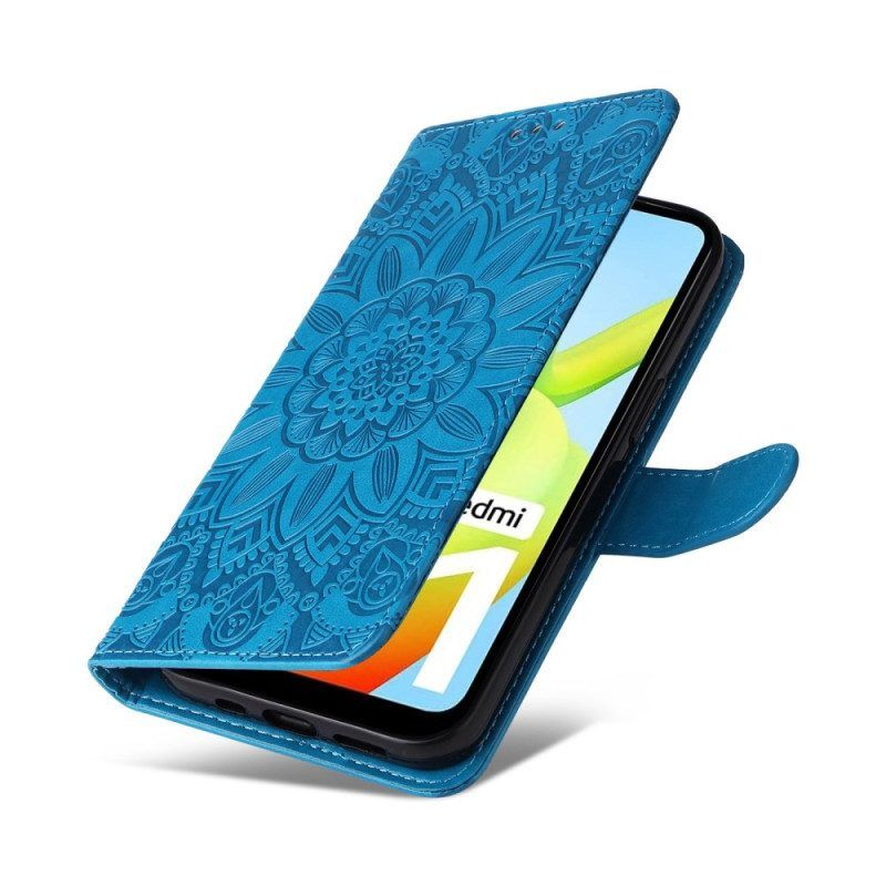 Folio-hoesje voor Xiaomi Redmi A1 Mandala-patroon