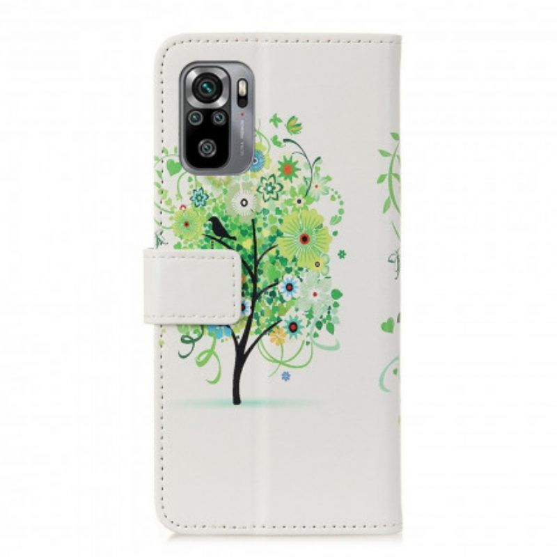 Folio-hoesje voor Xiaomi Redmi Note 10 / 10S Bloeiende Boom