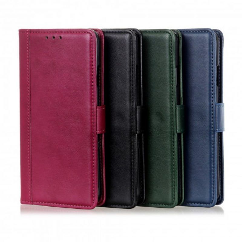 Folio-hoesje voor Xiaomi Redmi Note 10 / 10S Gespleten Leerstijl