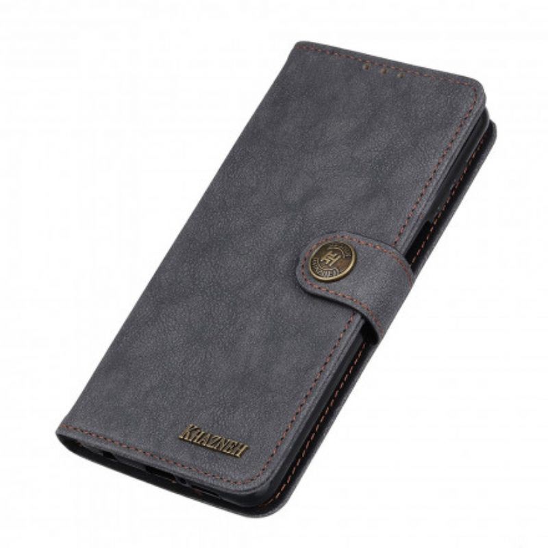 Folio-hoesje voor Xiaomi Redmi Note 10 / 10S Khazneh Retro Splitleer