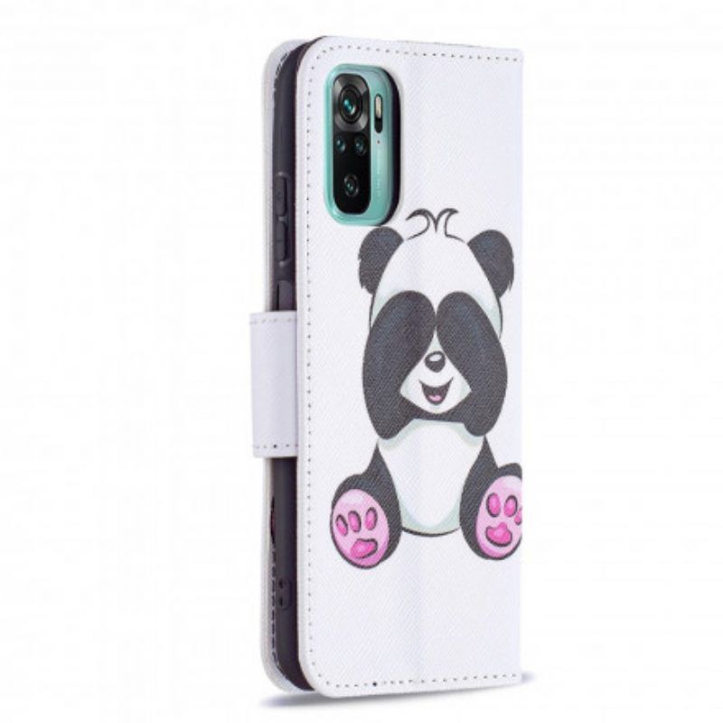 Folio-hoesje voor Xiaomi Redmi Note 10 / 10S Panda-plezier