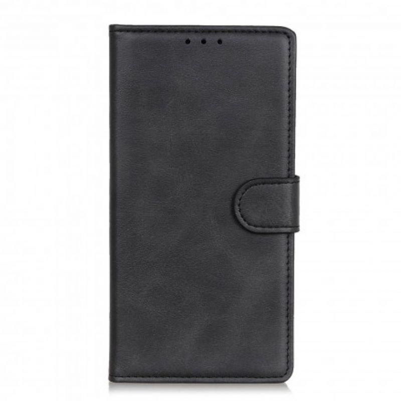 Folio-hoesje voor Xiaomi Redmi Note 10 / 10S Retro Mat Leereffect