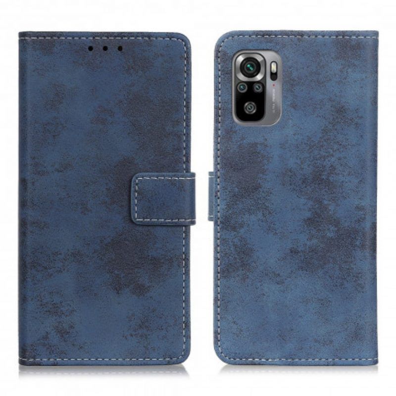 Folio-hoesje voor Xiaomi Redmi Note 10 / 10S Vintage Leereffect