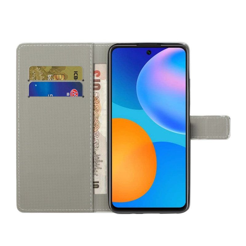 Folio-hoesje voor Xiaomi Redmi Note 11 / 11S Blauwe Vlinder