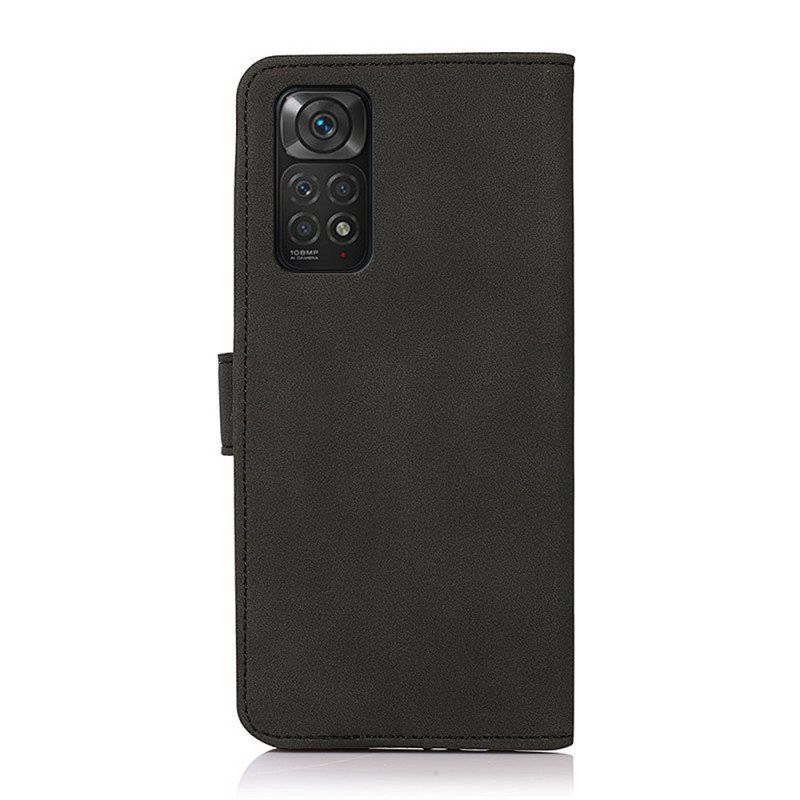 Folio-hoesje voor Xiaomi Redmi Note 11 / 11S Khazneh Modieus Leereffect